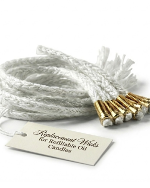 Replacement Wicks for Lux Refillable Oil Candles