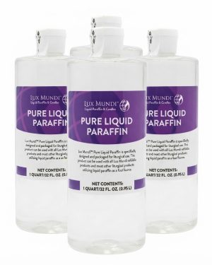 Altar Lite Pure Liquid Paraffin Wax - Case of 4, 1 Quart Containers